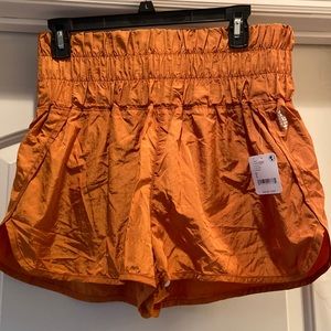 Free people movement shorts large orange